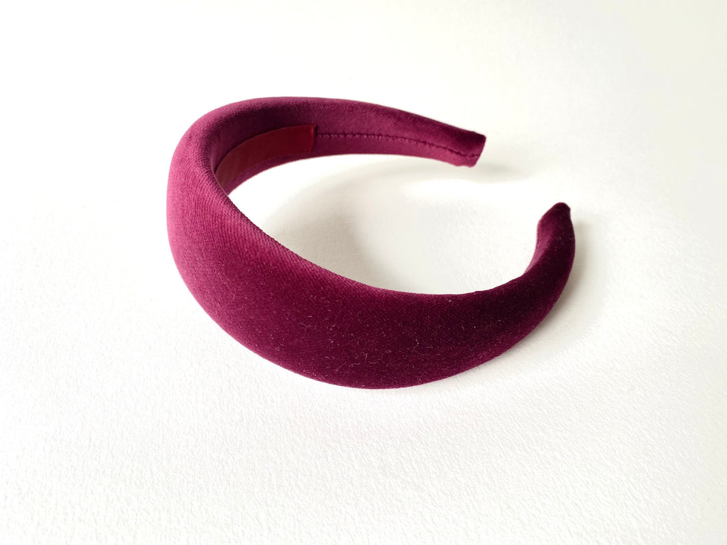 Cerchietto imbottito in velluto per donna. Cerchietto per capelli modello bombato, cerchietto donna in velluto,idea regalo per ragazza,mamma