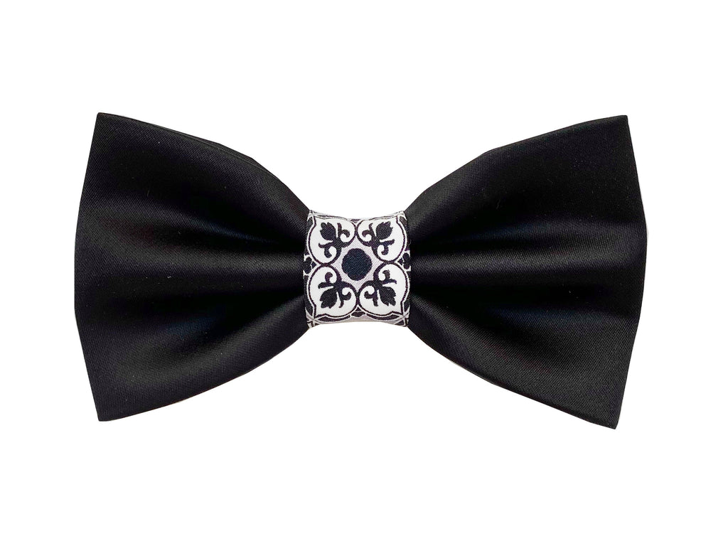 Papillon elegante per uomo, rasone e maiolica,per sposo smoking,cerimonia 2023 regalo testimoni di nozze, tema sicilia, maiolica siciliana