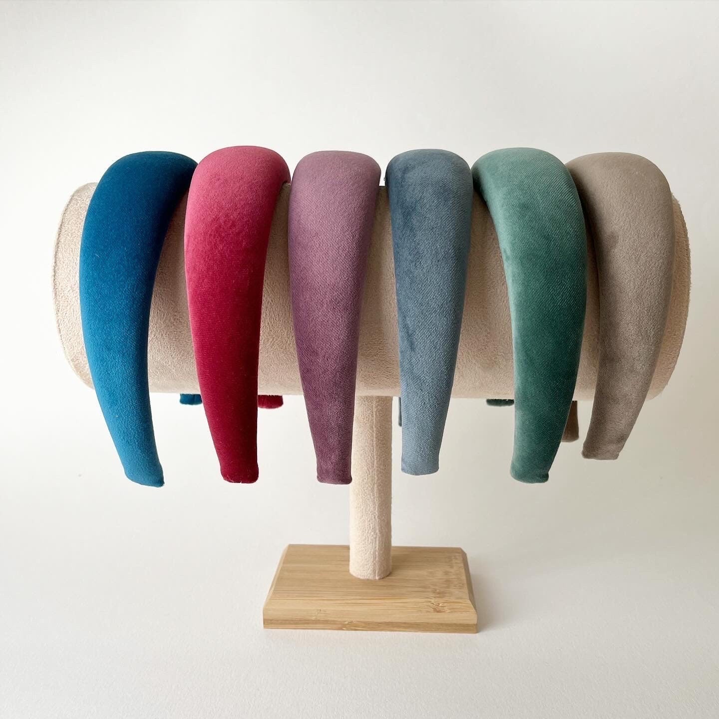 Cerchietto imbottito per donna e ragazza, cerchietto in velluto. Cerchietto per capelli modello bombato, idea regalo femminile, per donna