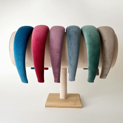 Cerchietto imbottito per donna e ragazza, cerchietto in velluto. Cerchietto per capelli modello bombato, idea regalo femminile, per donna