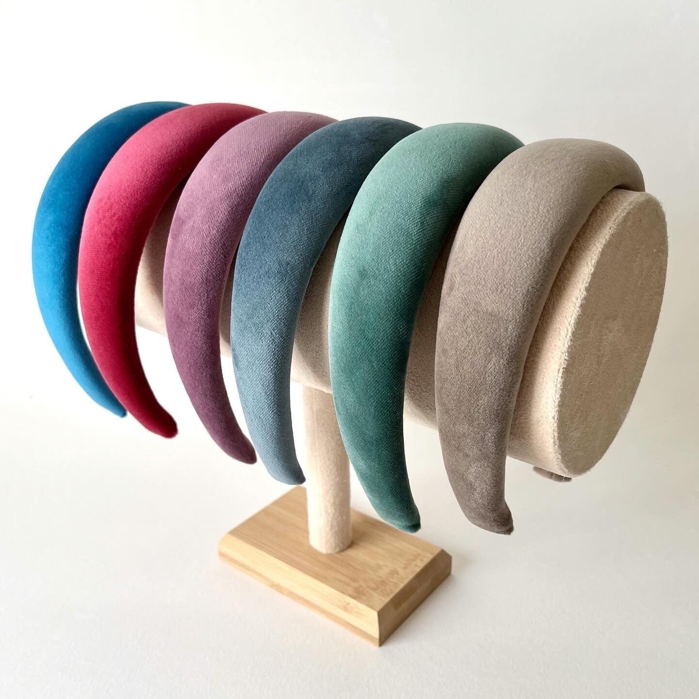 Cerchietto imbottito per donna e ragazza, cerchietto in velluto. Cerchietto per capelli modello bombato, idea regalo femminile, per donna