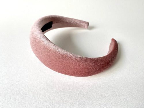 Cerchietto imbottito in velluto per donna. Cerchietto per capelli modello bombato, cerchietto elegante in ciniglia vari colori, idea regalo