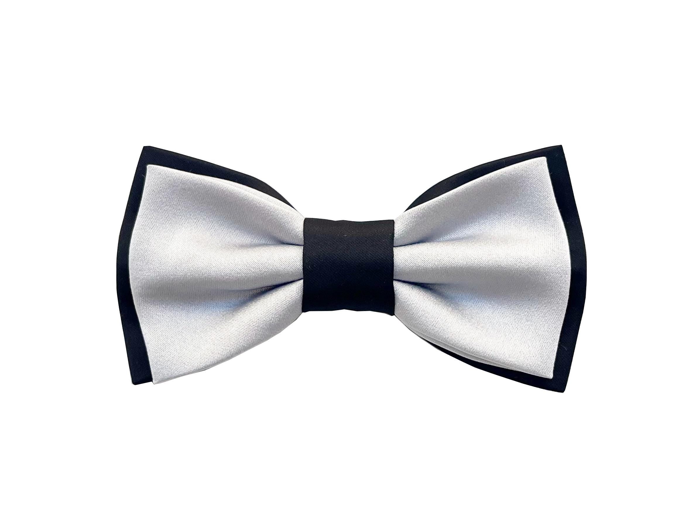 Papillon grigio e nero,papillon bicolore,farfallino per uomo,accessori matrimonio,papillon elegante per lo sposo 2025,cravatta per cerimonia