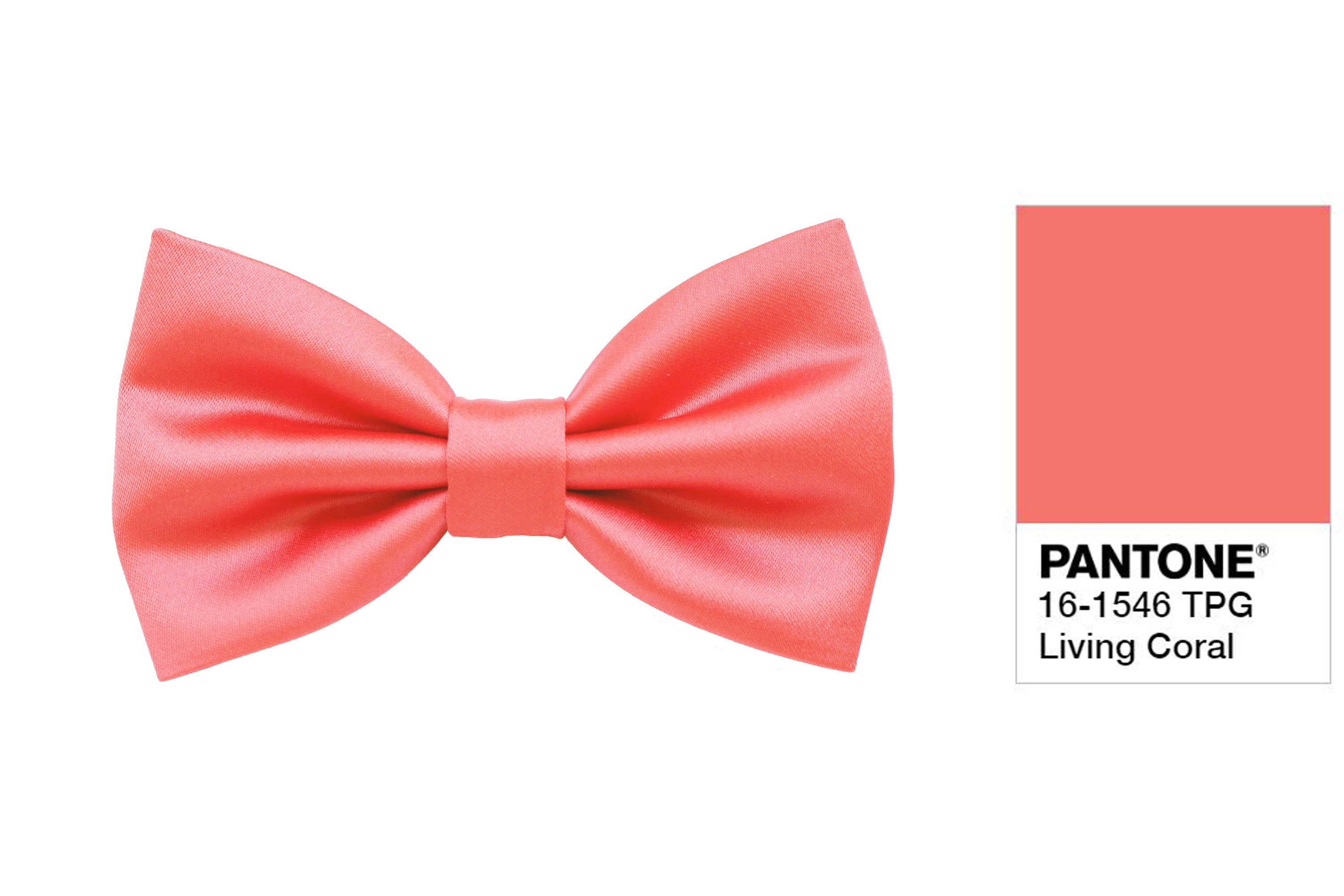 Papillon rosa corallo per uomo,living coral pantone, papillon per sposo elegante,farfallino cerimonia sposo,accessori rosa corallo sposo