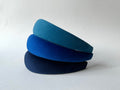 Bandeau rembourré en velours bleu pour femmes et filles. Serre-tête rond, idée cadeau pour femme.