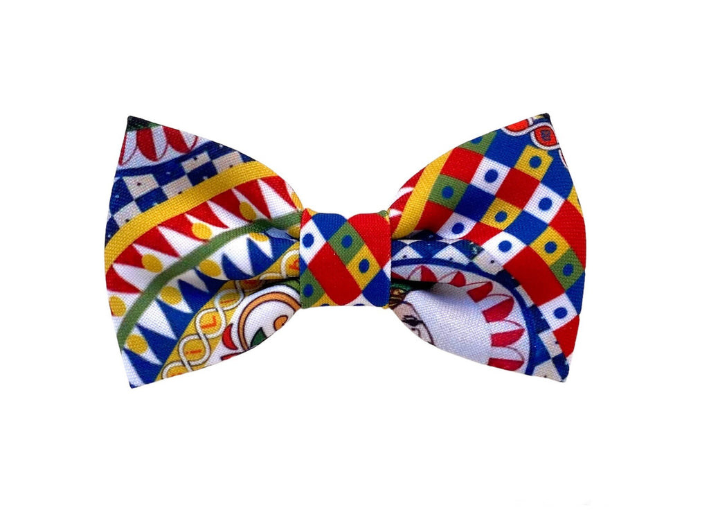 Papillon per bambino in maiolica e stile siciliano,paggetto cerimonia,accessori per bimbo e neonati,bebè,maschietto,maioliche siciliane