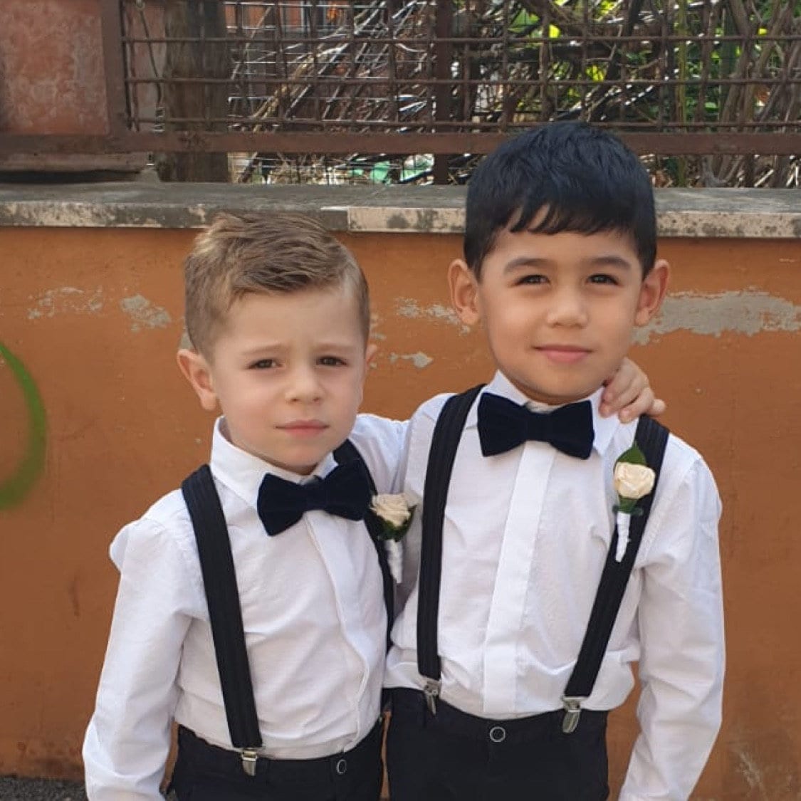 Papillon bimbo blu notte,bretelle blu per bambino,farfallino per bambino cerimonia 2025,bretelle blu per paggetto matrimonio,bretelle bimbo