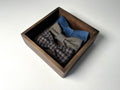 Noeud papillon bleu en laine et velours côtelé pour homme, noeud papillon hiver, mariage hiver 2024, marié vintage, idée cadeau pour homme, marié