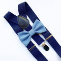 Nœud papillon et bretelles bleus pour enfants, nœud papillon bleu clair pour enfants lors de cérémonies, bretelles bleues pour garçons d'honneur de mariage, bretelles bébé garçon, baptême