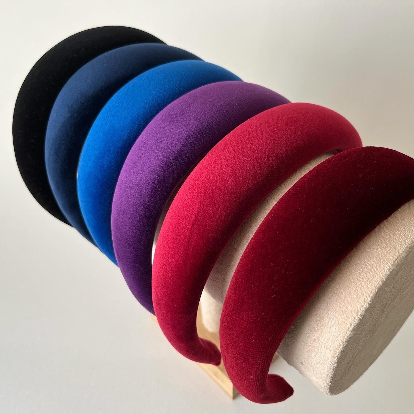 Cerchietto in velluto per donna e ragazza, inverno armocromia, cerchietto per capelli modello bombato, idea regalo per donna,mamma,ragazza