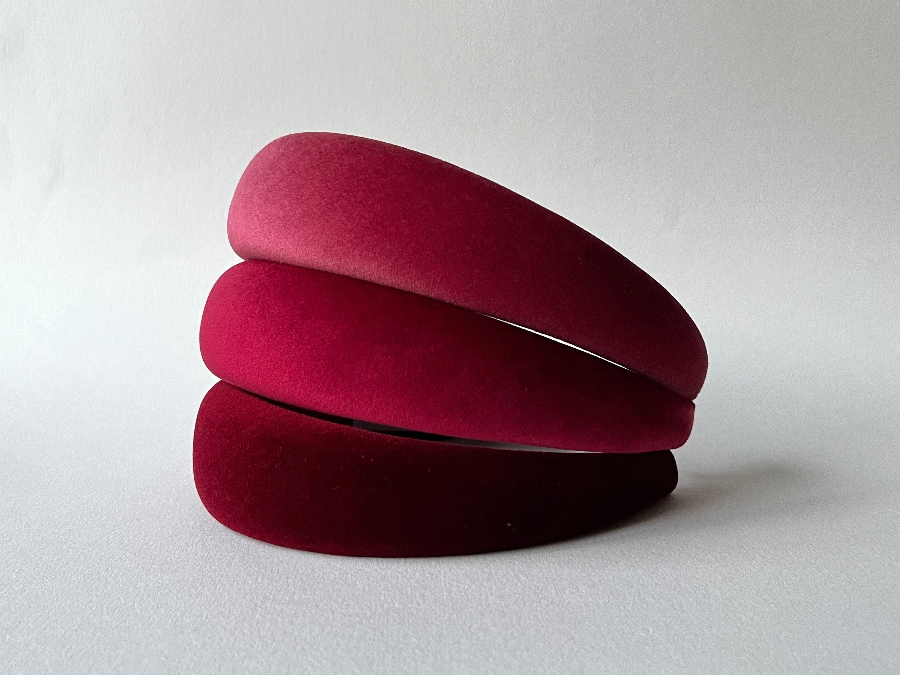 Cerchietto in velluto per donna e ragazza rosso, Cerchietto per capelli,modello bombato,cerchietto per capelli,idea regalo per mamma,ragazza