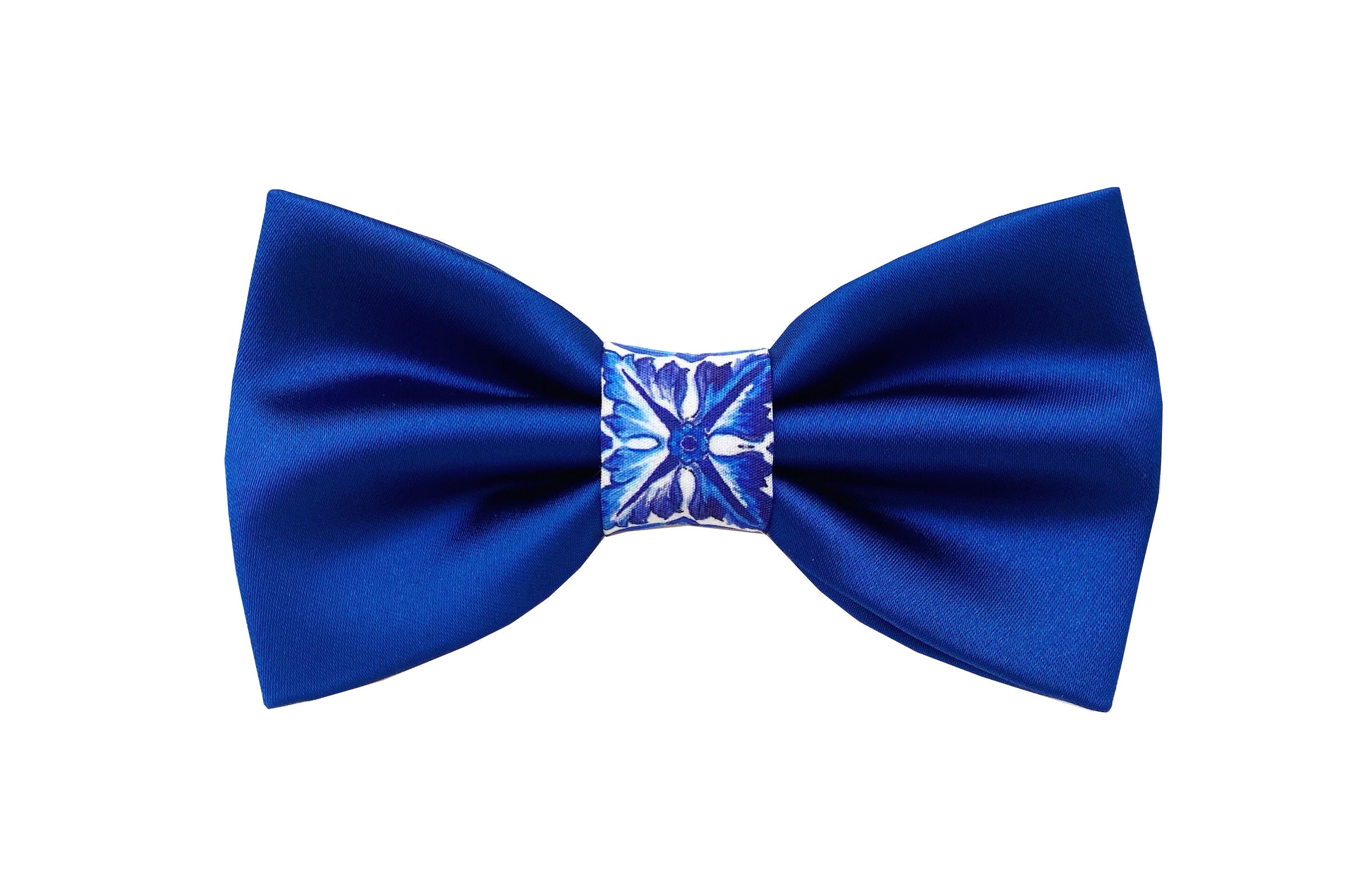 Papillon elegante per uomo, rasone e maiolica,per sposo smoking,cerimonia 2023 regalo testimoni di nozze, tema sicilia, maiolica siciliana