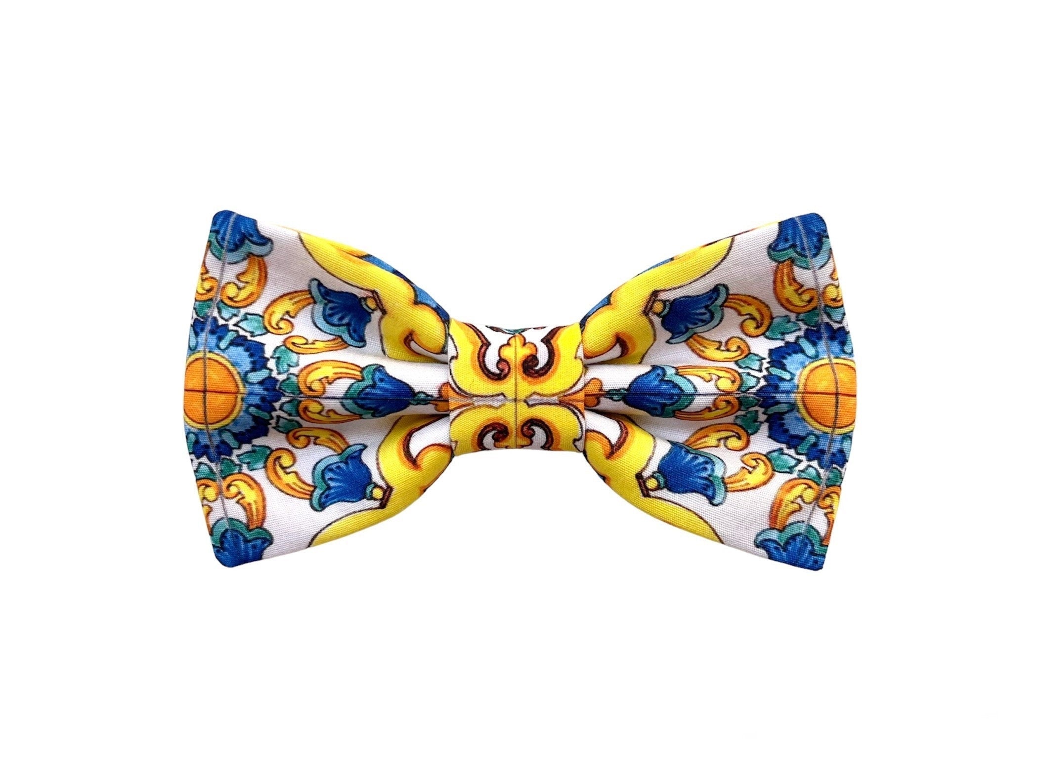 Papillon maiolica napoletana per uomo,cerimonia sposo,matrimonio stile siciliano,matrimonio napoletano,regalo testimoni,maiolica siciliana