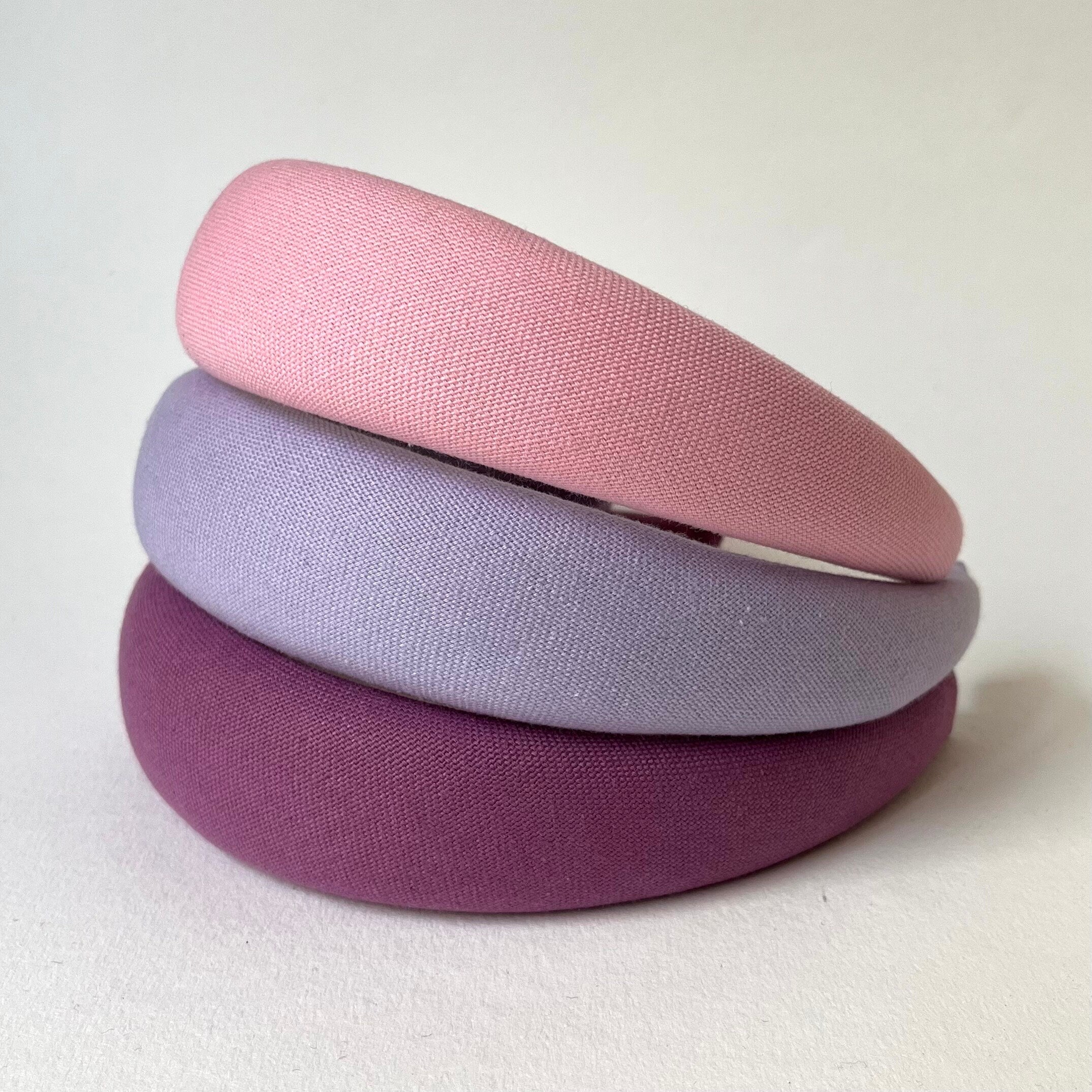 Cerchietto in cotone lavanda, rosa, violetto,cerchietto  per donna e ragazza, Cerchietto per capelli rosa,cerchietto bombato,idea regalo
