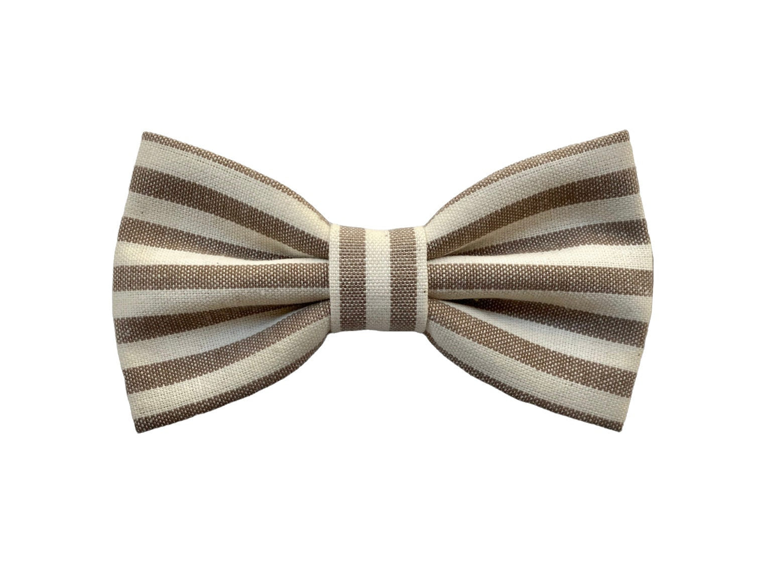 Papillon a righe per Uomo,tortora e beige a strisce, tessuto di cotone,Cravatta Papillon per matrimonio estate,regalo testimoni di nozze