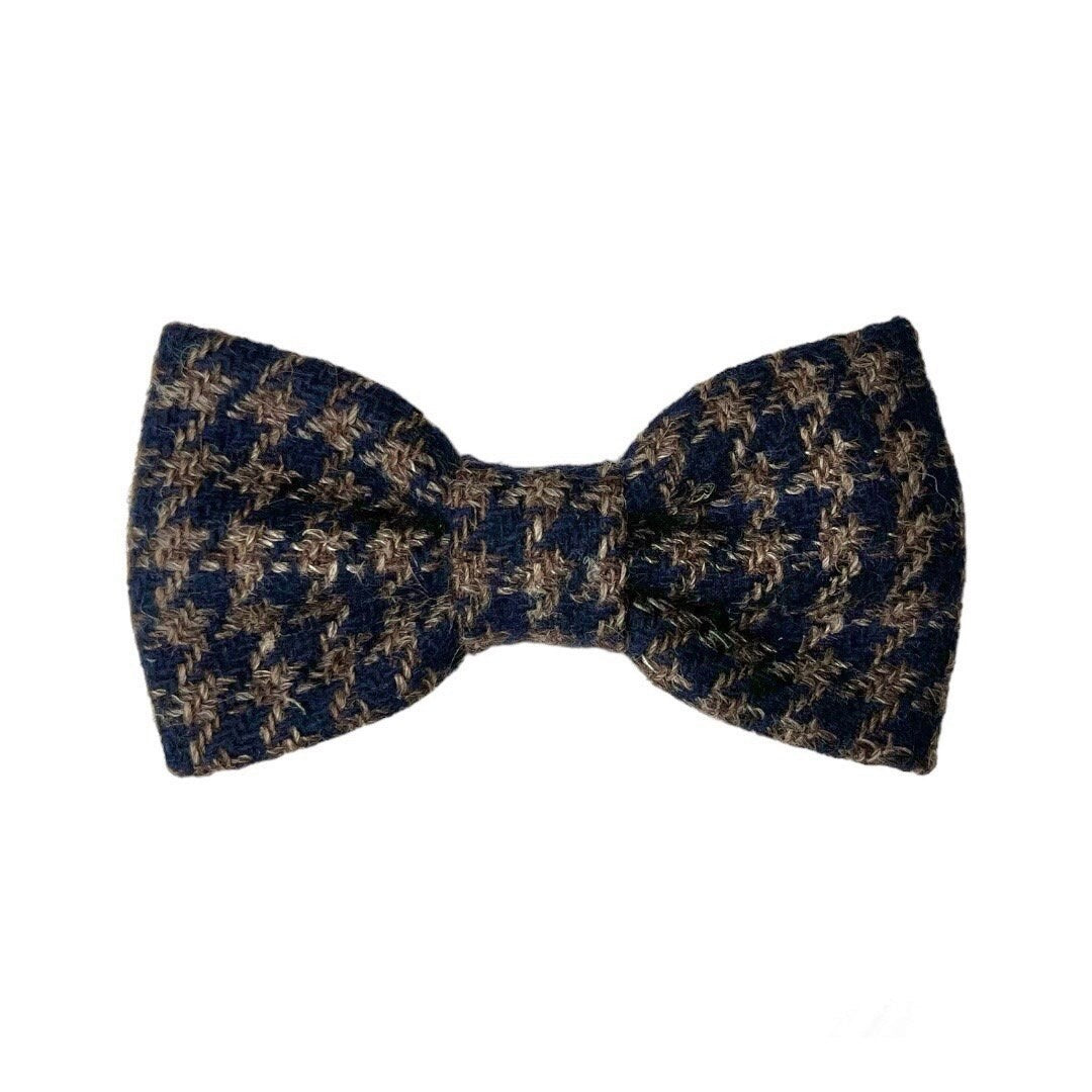 Papillon per uomo blu in lana e velluto a coste, papillon invernale, matrimonio inverno 2024, sposo vintage, idea regalo per uomo, sposo