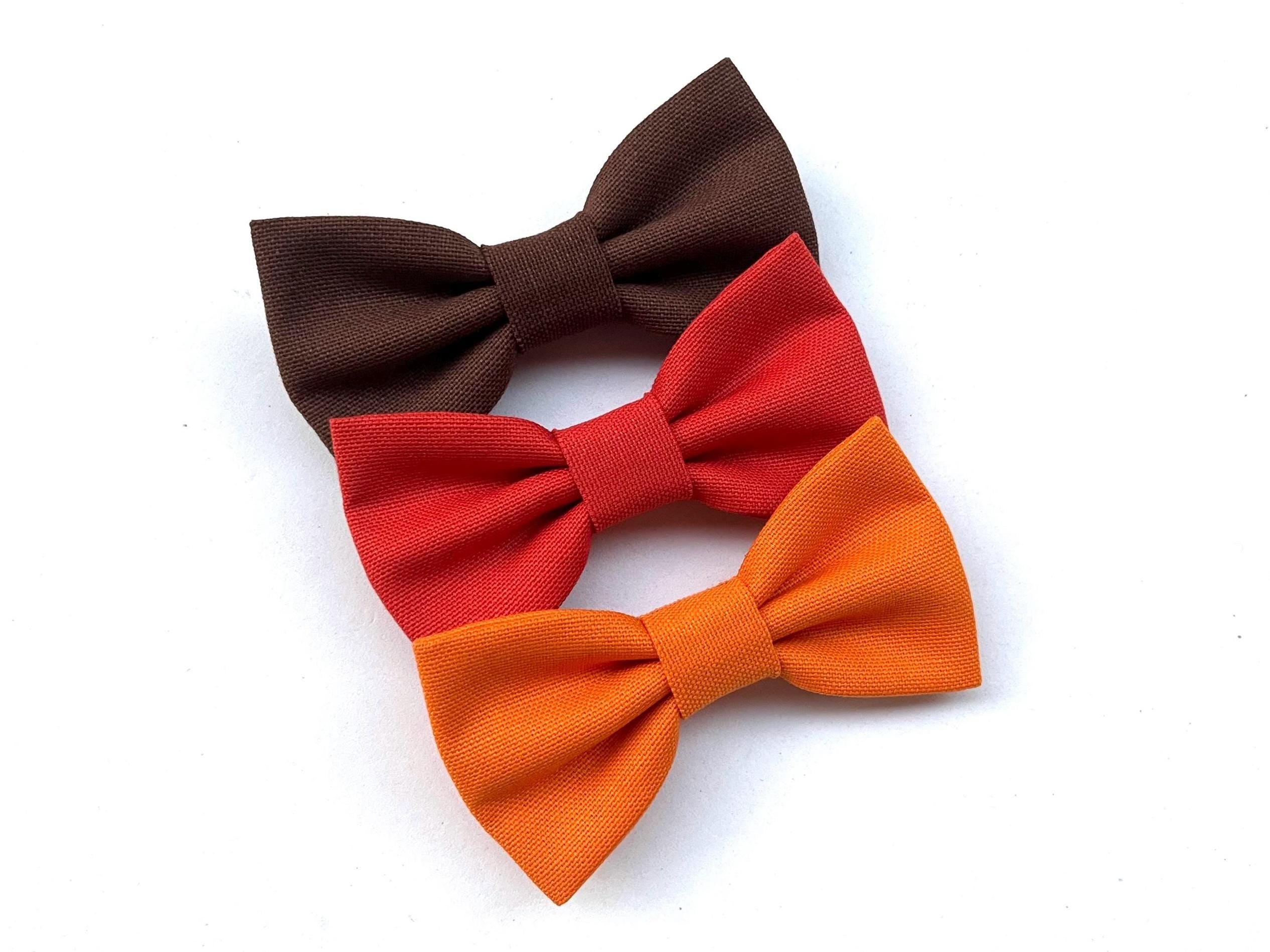 Papillon uomo arancione, marrone e rosso ruggine, papillon in cotone per uomo, cerimonia, papillon per sposo, testimoni di nozze,regalo uomo