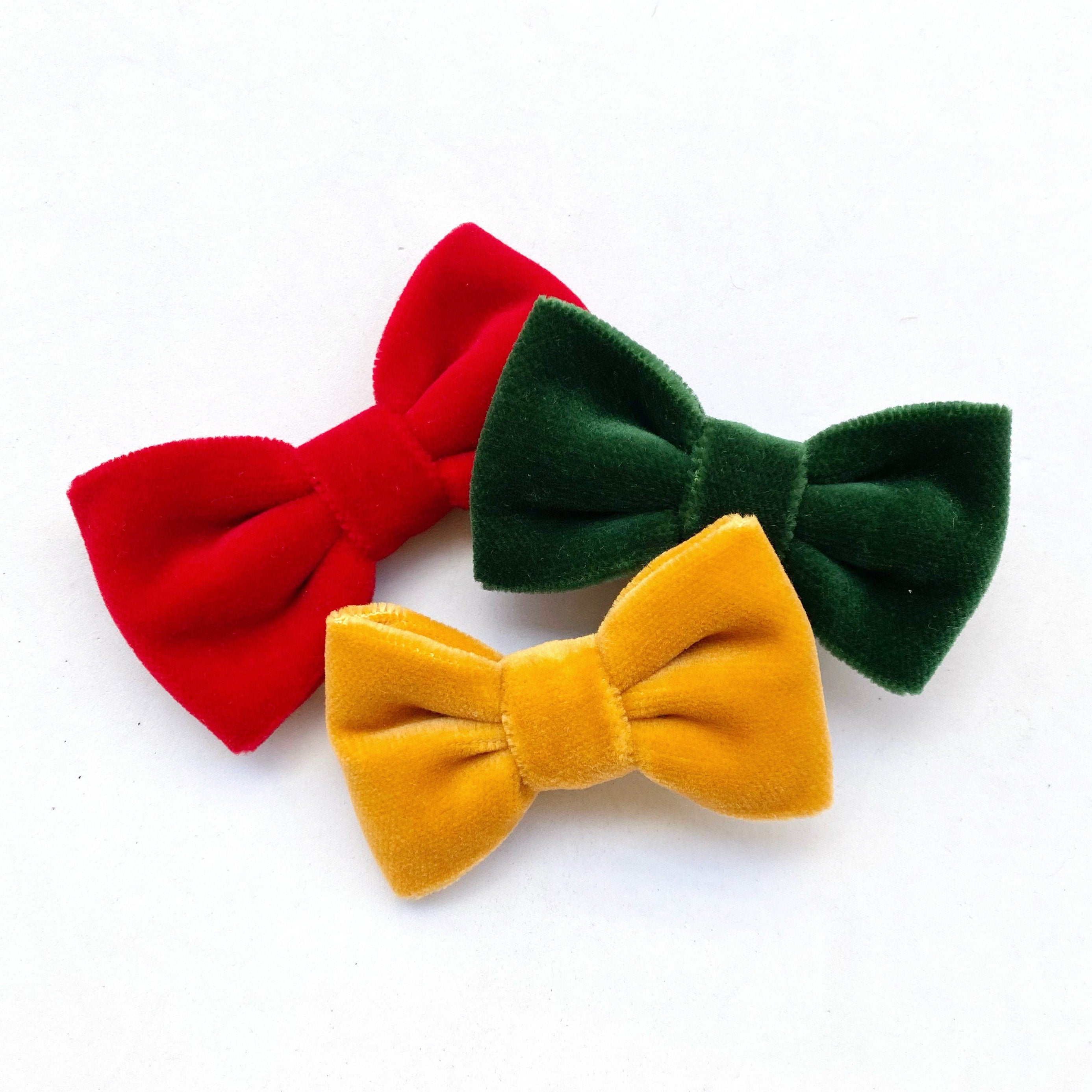Papillon per bambino in velluto blu,rosso,verde,bordeaux,farfallino per bambini,vestito paggetto matrimonio,papillon neonato,regalo ragazzo