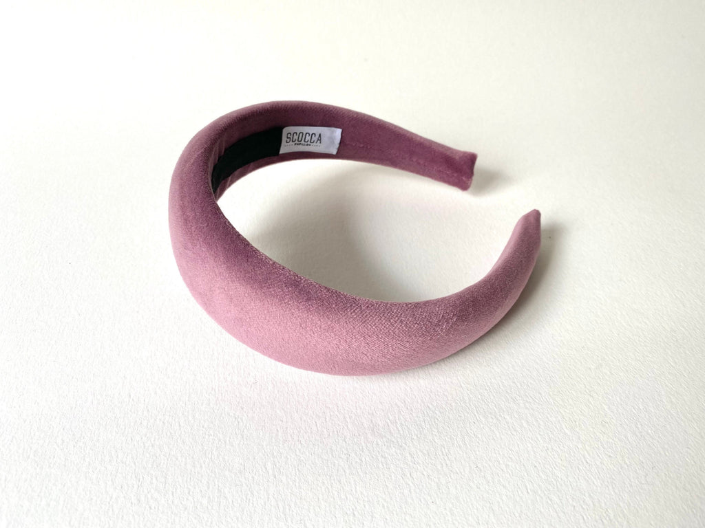 Cerchietto imbottito in velluto per donna. Cerchietto per capelli modello bombato, cerchietto donna in velluto,idea regalo per ragazza,mamma