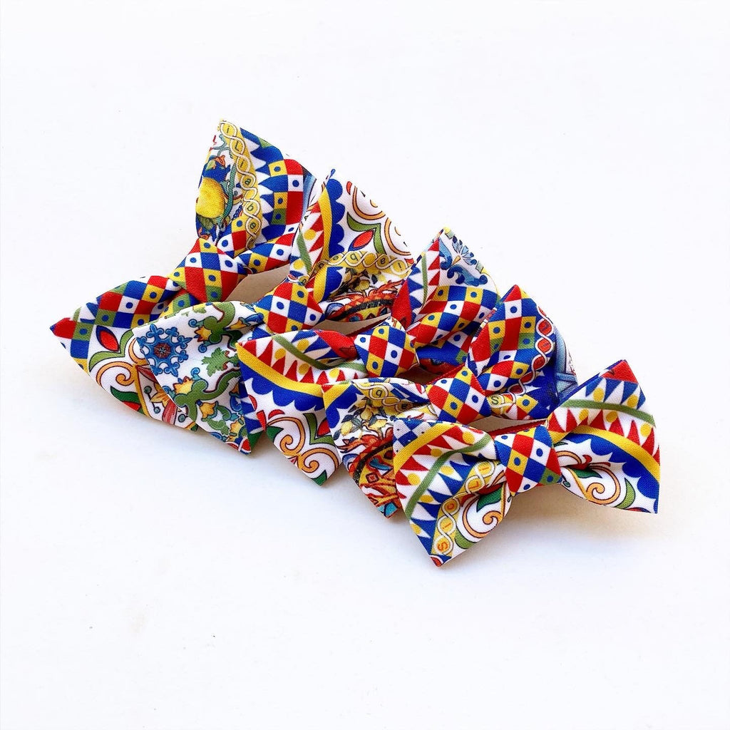 Papillon per bambino in maiolica e stile siciliano,paggetto cerimonia,accessori per bimbo e neonati,bebè,maschietto,maioliche siciliane