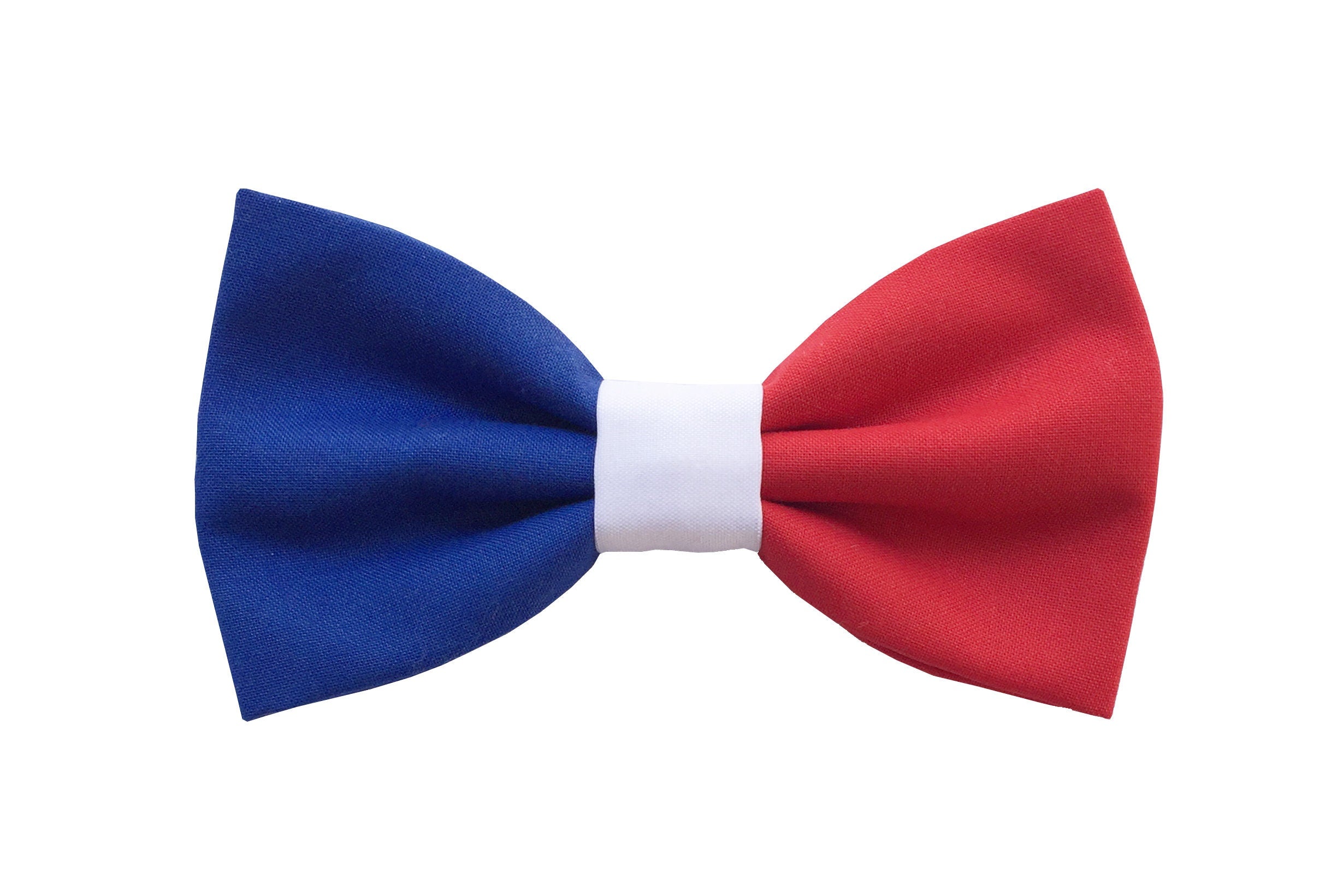 Papillon per uomo rosso,bianco e blu,farfallino casual, idea regalo per ragazzo,tricolore francese,idee regalo per lui,colori della Francia