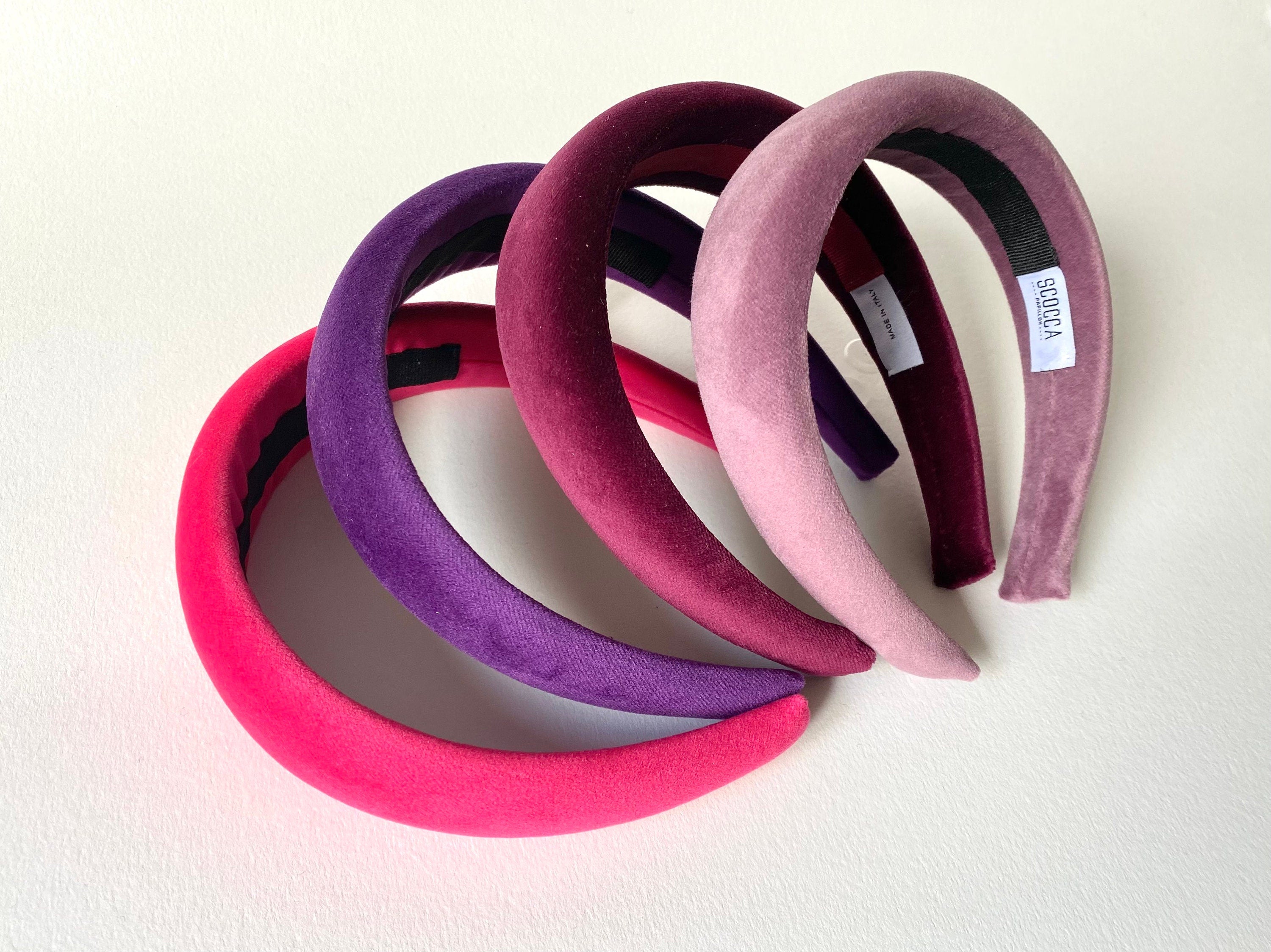 Cerchietto imbottito in velluto per donna. Cerchietto per capelli modello bombato, cerchietto donna in velluto,idea regalo per ragazza,mamma