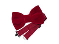 Noeud papillon en velours rouge pour enfant, noeud papillon pour garçon 0-12 ans, garçon d'honneur, accessoires de cérémonie enfant, accessoires nouveau-né, mode enfant