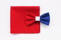 Papillon per uomo rosso,bianco e blu,fazzoletto rosso,blu,idea regalo per uomo,tricolore francese,idee regalo per lui,colori della Francia