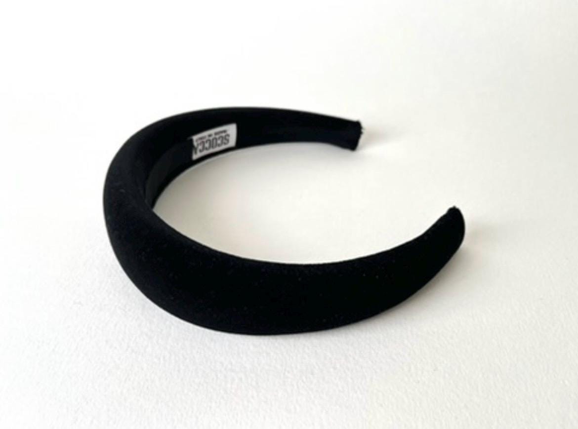 Cerchietto in velluto per donna e ragazza, Cerchietto per capelli, modello bombato,velluto nero, blu, viola, idea regalo per mamma e ragazza