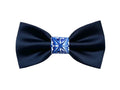 Papillon blu notte e maiolica blu, für elegante Herren, Cerimonia für Herren 2025, Geschenke für Gästemeinungen, sizilianisches Thema, sizilianische Majolika
