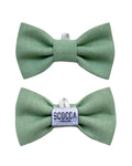 Nœud papillon vert sauge pour garçon, boutonnière de chemise coréenne. Nœud papillon pour nouveau-né, garçon d'honneur de mariage vert sauge, baptême.
