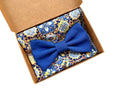 Nœud papillon et pochette style sicilien, motif décoration charrette sicilienne, mariage style sicilien, idée cadeau homme, accessoires siciliens pour jeunes mariés