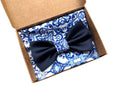 Nœud papillon et pochette en majolique pour homme, nœud papillon bleu et majolique florale, mariage de style sicilien, mariage Ischia Capri Italie, marié 2025