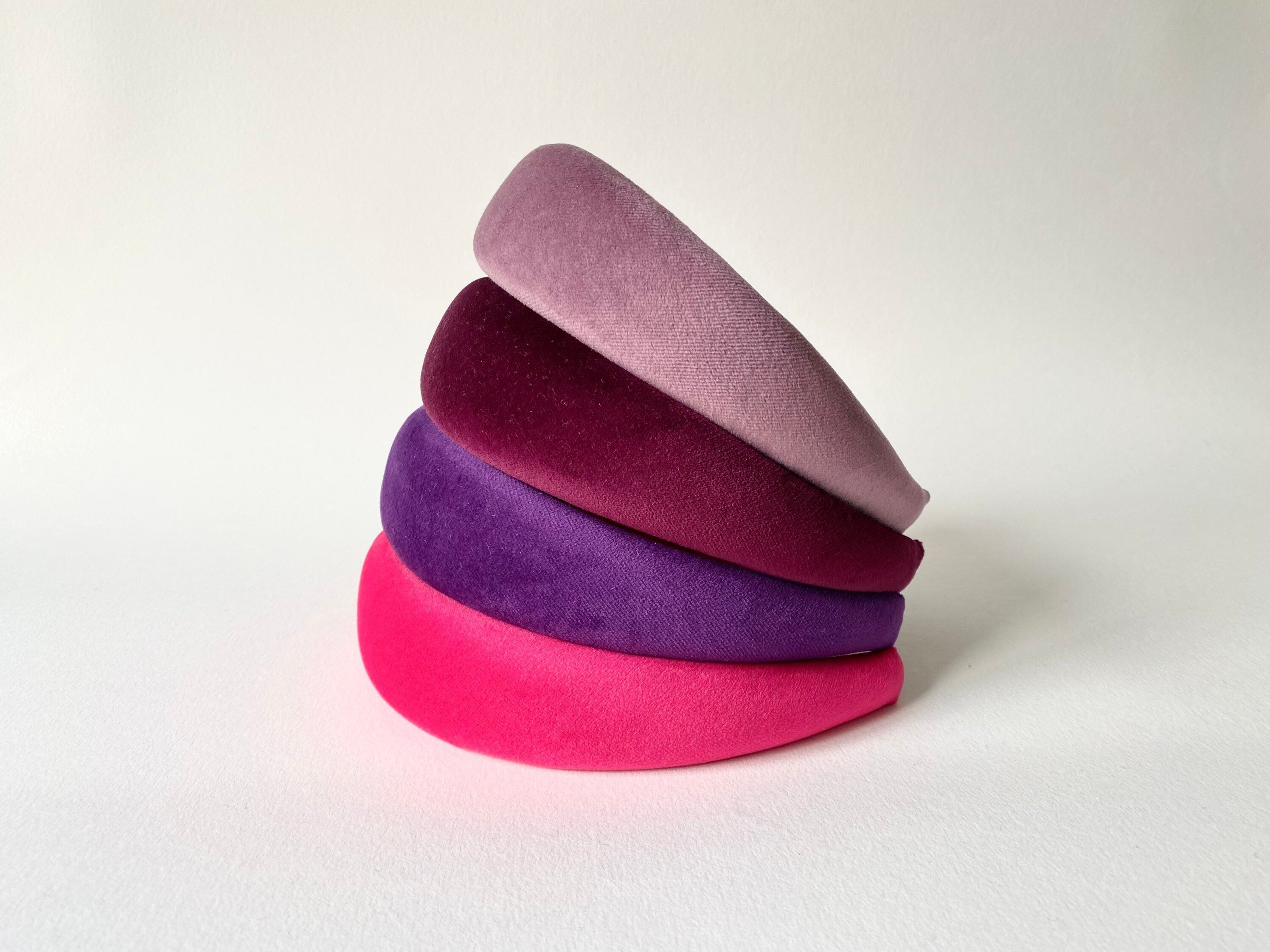 Cerchietto imbottito in velluto per donna. Cerchietto per capelli modello bombato, cerchietto donna in velluto,idea regalo per ragazza,mamma