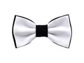 Men's Bow Tie, Black & White, Cotton
