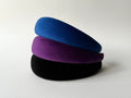 Cerchietto in Velluto für Frau und Ragazza, Cerchietto per Capelli, Modelo Bombato, Velluto Nero, Blau, Viola, geschenkte Idee für Mama und Ragazza