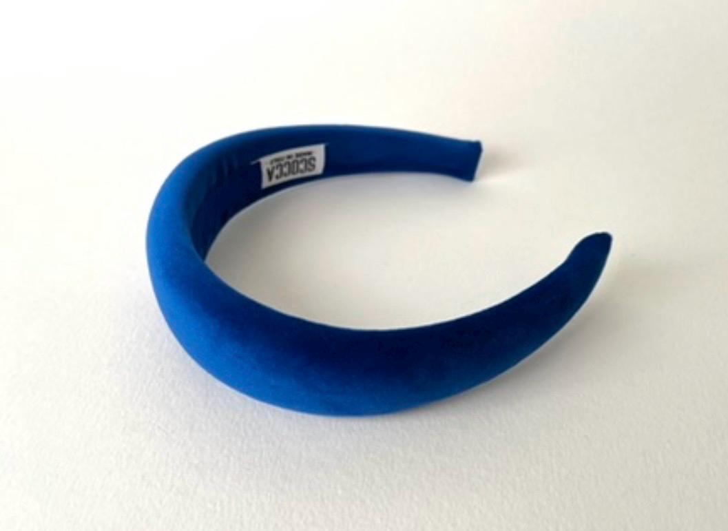 Cerchietto in velluto per donna e ragazza, Cerchietto per capelli, modello bombato,velluto nero, blu, viola, idea regalo per mamma e ragazza