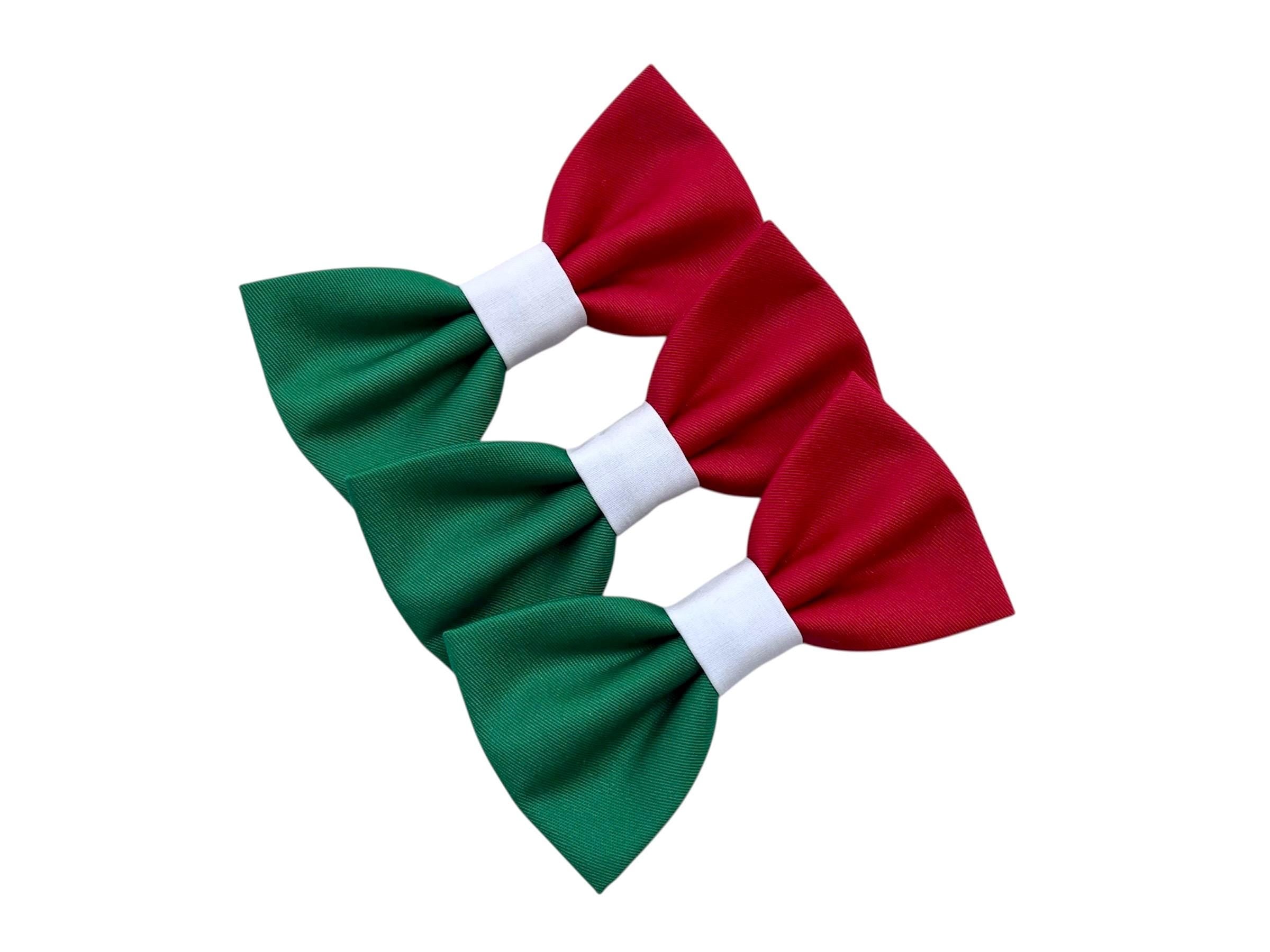 Papillon per uomo verde, bianco e rosso, Farfallino bandiera italiana,idea regalo per ragazzo,bandiera tricolore italiana,nazionale italiana