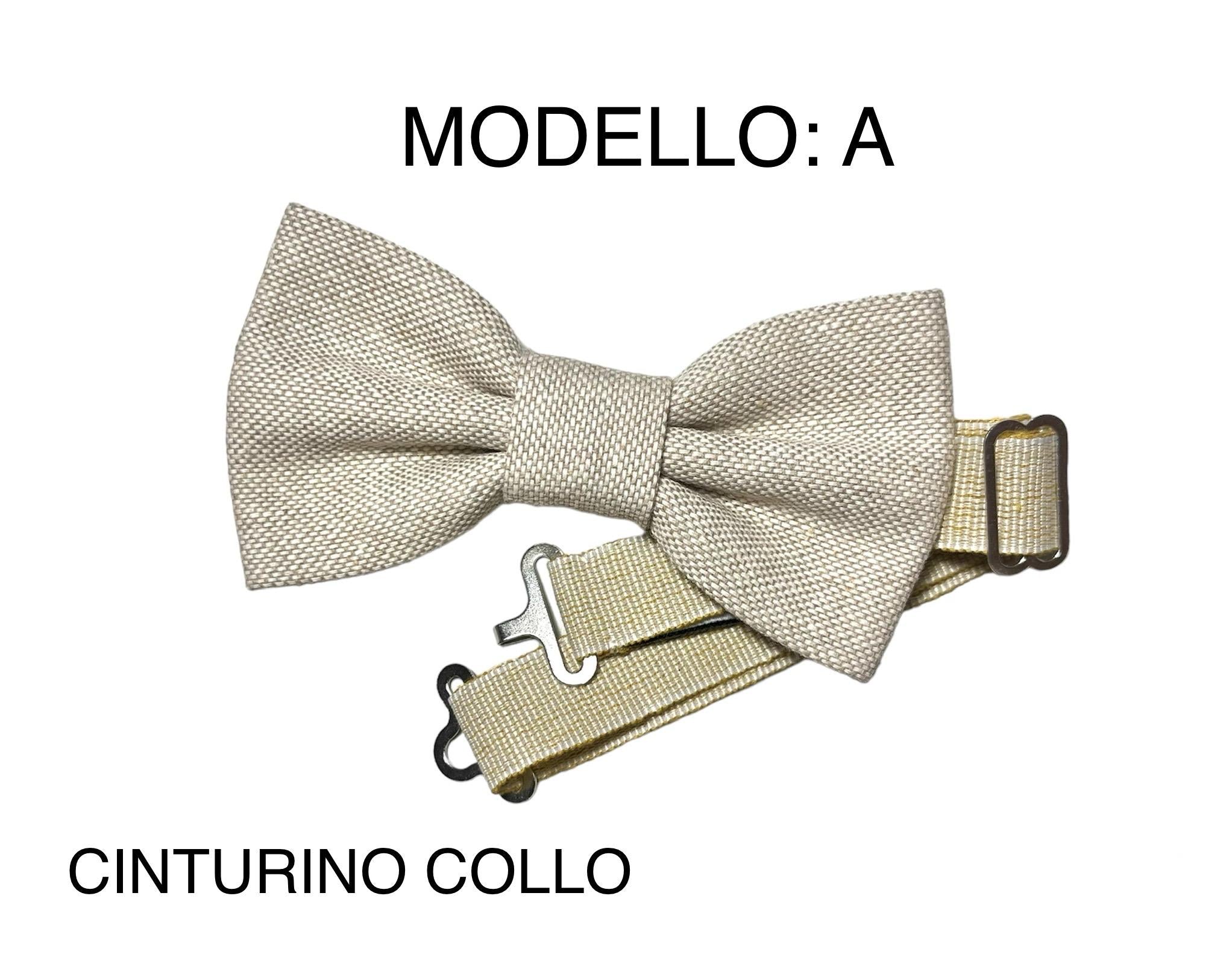 Papillon beige per bambino, farfallino per bimbo, accessori per paggetto cerimonia, matrimonio estate 2025, papillon color corda naturale